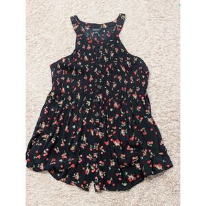 Torrid 00 (MEDIUM) Cherry print halter top tank